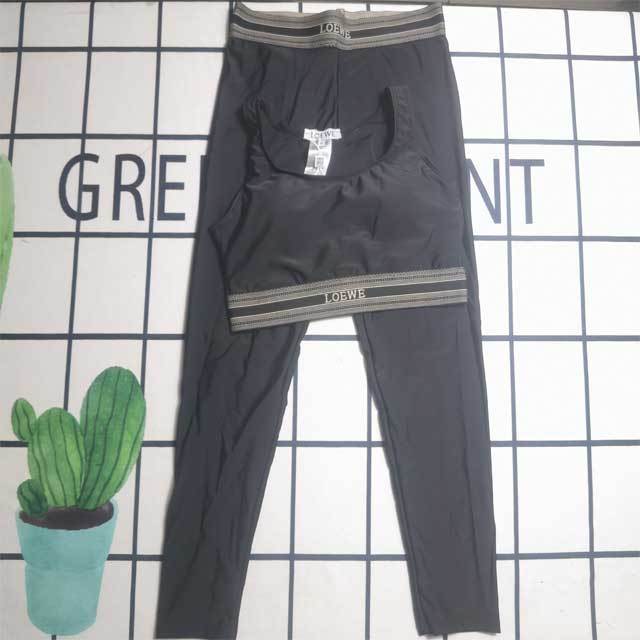 Tank Top Skinny Jogging Pants Set