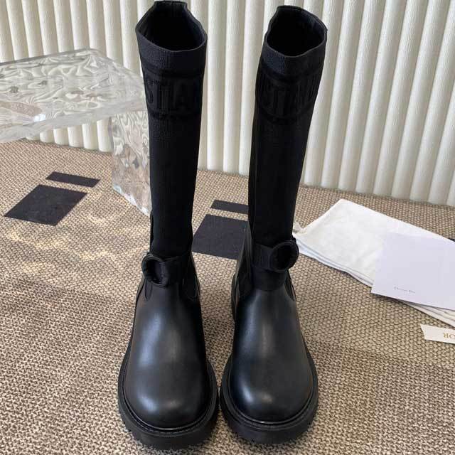Leather Fashion Women Vintage Middle Boots