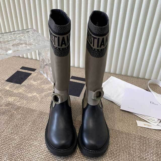Leather Fashion Women Vintage Middle Boots