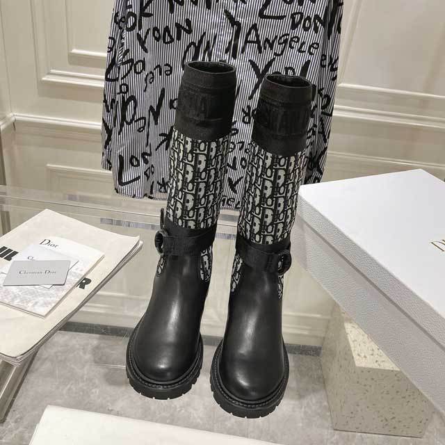 Leather Fashion Women Vintage Middle Boots