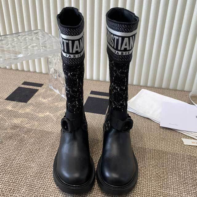 Leather Fashion Women Vintage Middle Boots