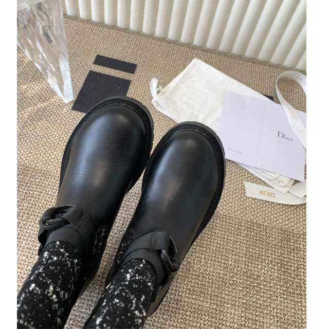 Leather Fashion Women Vintage Middle Boots