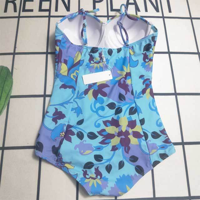 Floral Print Cami One Piece Swimsuit