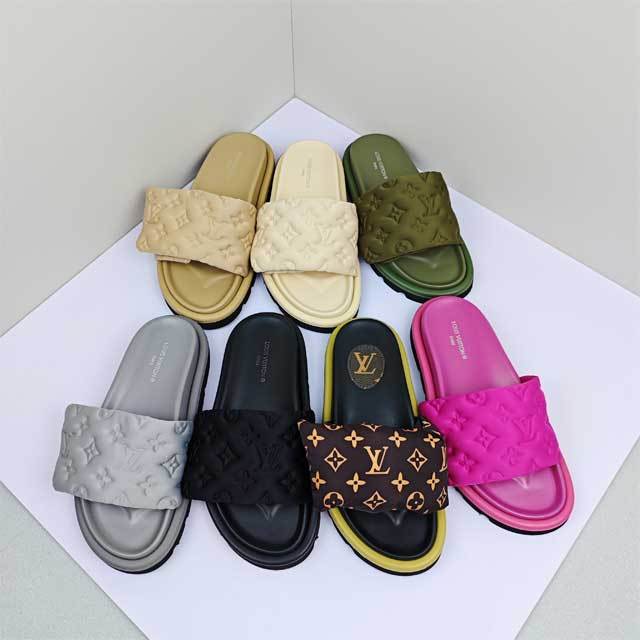 Magic Tape Thick Bottoms Slides Shoes