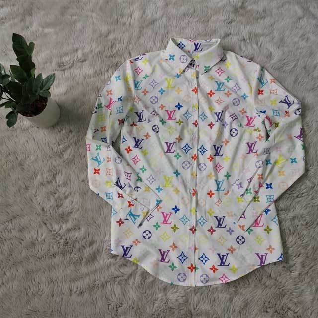 Printed Long Sleeve Casual Shirt Top