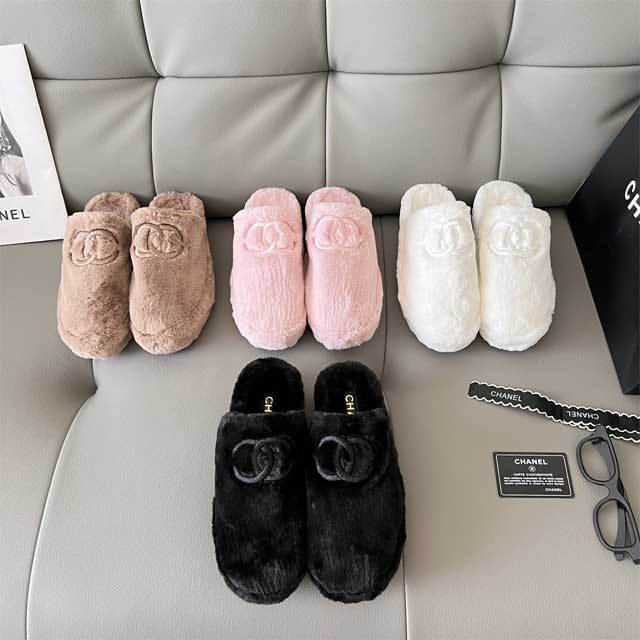Fashion Thick-soled Furry Slippers