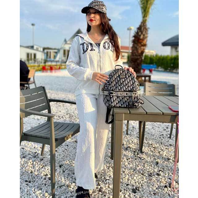 Fashion Embossing Fall Tracksuit Set