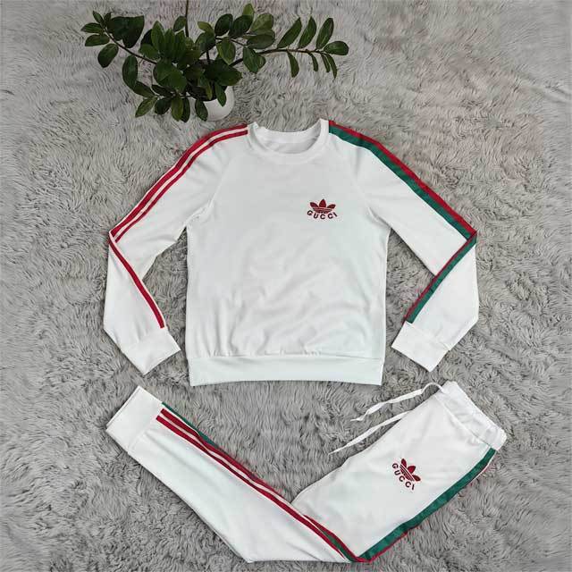 Fashion Embroidery Striped Fall Jogging Suit