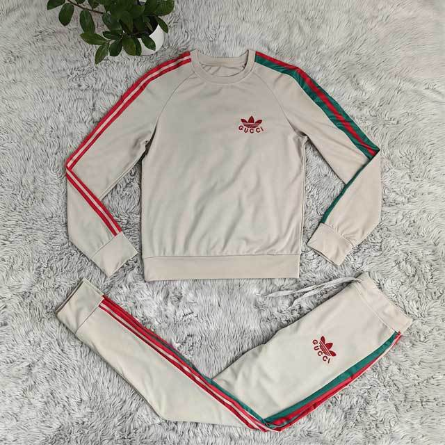 Fashion Embroidery Striped Fall Jogging Suit
