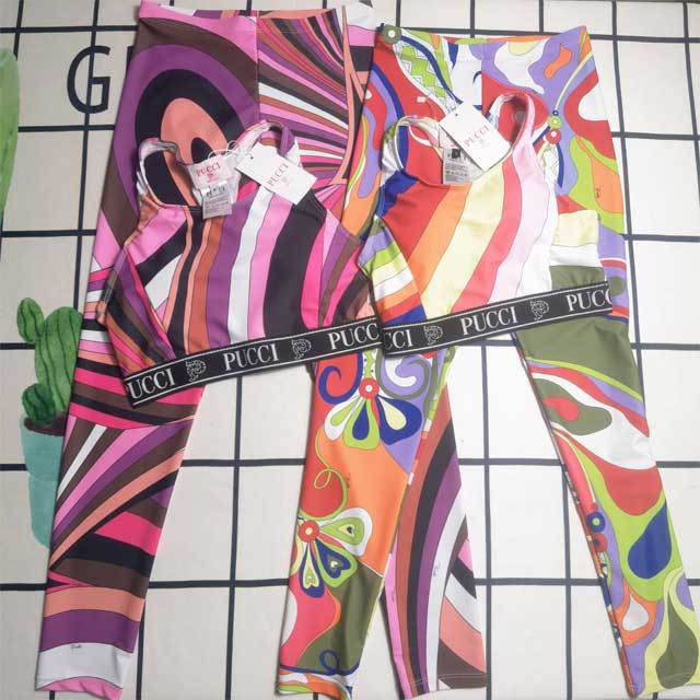 Tank Top Printed Skinny Jogging Suit