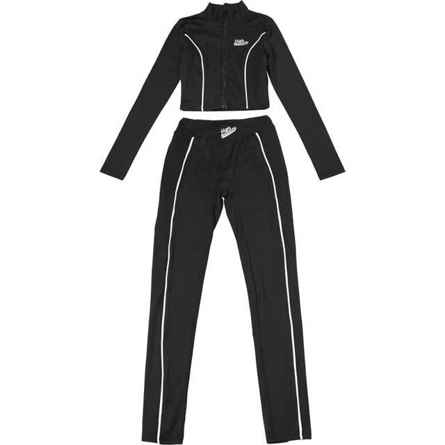 Zipper Top Skinny Jogging Suit