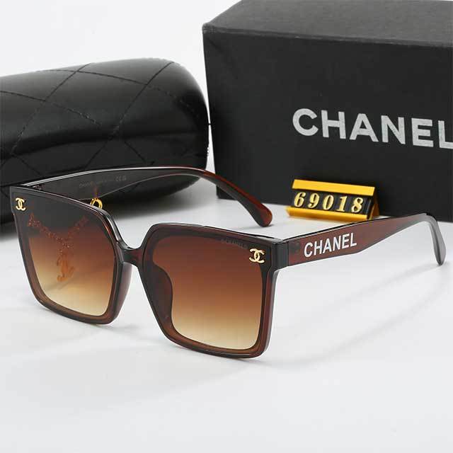 Chains Decoration Square Frame Sunglasses