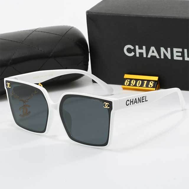 Chains Decoration Square Frame Sunglasses