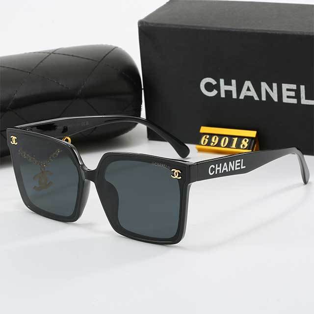 Chains Decoration Square Frame Sunglasses