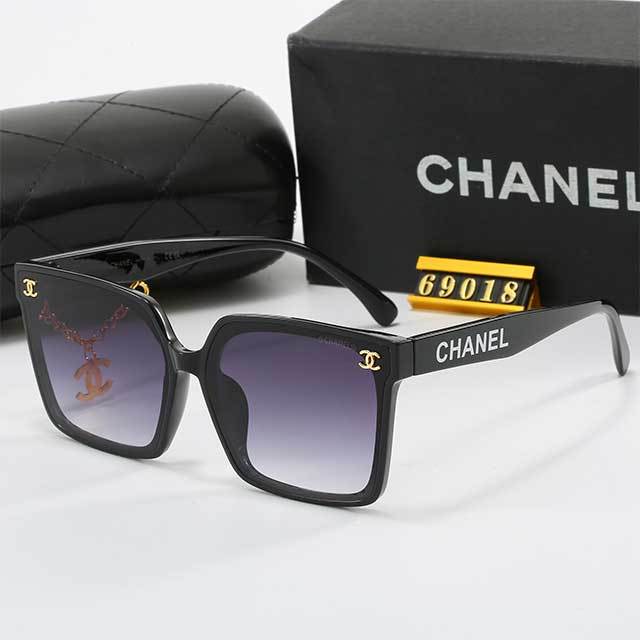 Chains Decoration Square Frame Sunglasses
