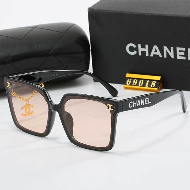 Chains Decoration Square Frame Sunglasses