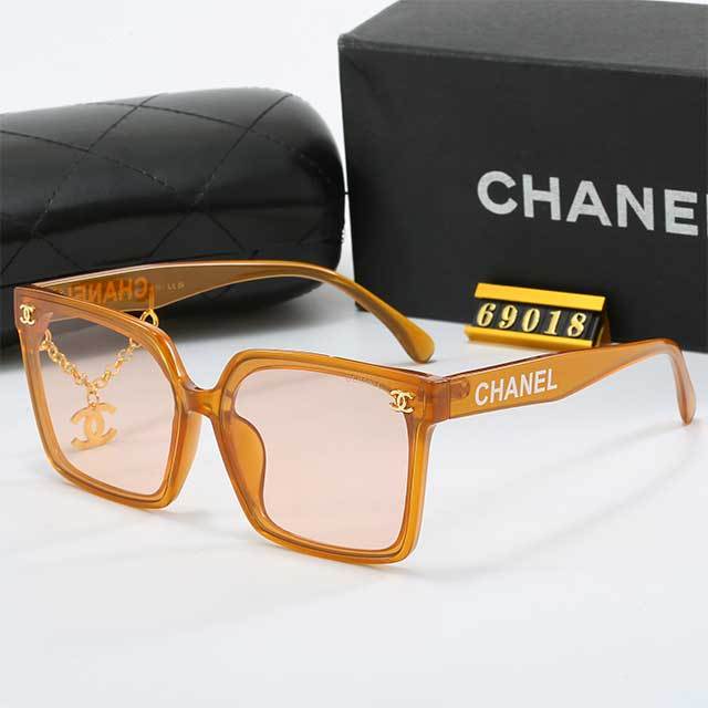 Chains Decoration Square Frame Sunglasses