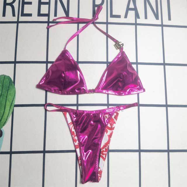 Metallic Sexy Bikini Set