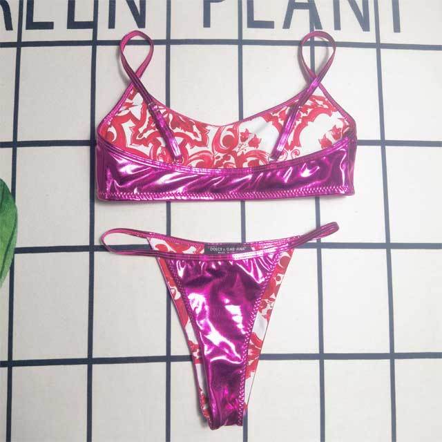 Metallic Sexy Bikini Set