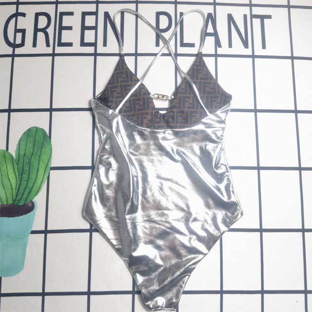 Metallic Backless Sexy One Piece