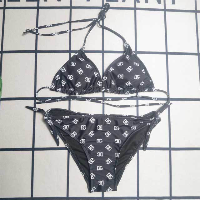 Letter Print Sexy Bikini Set