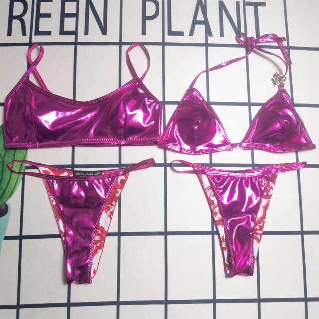 Metallic Sexy Bikini Set