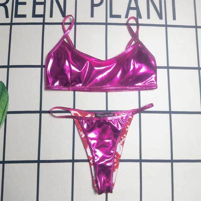Metallic Sexy Bikini Set