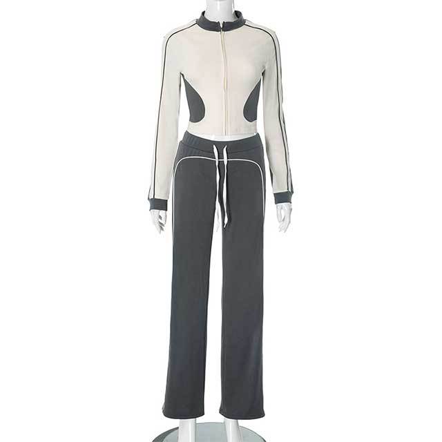 Color Block Jogging Pant Set