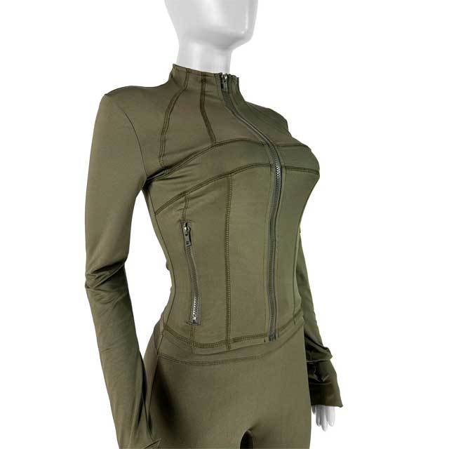 Basic Zipper Fitted Short Tracksuit Set