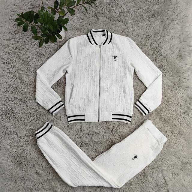 Embroidery Embossing Long Sleeve Fall Tracksuit Set