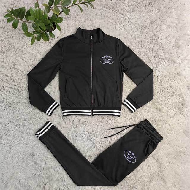 Embroidery Long Sleeve Casual Jogging Suit
