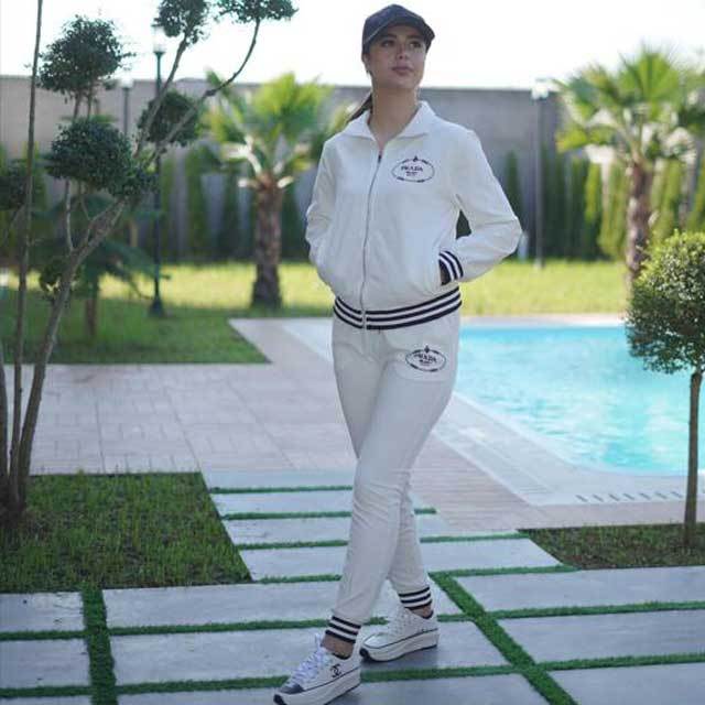 Embroidery Long Sleeve Casual Jogging Suit