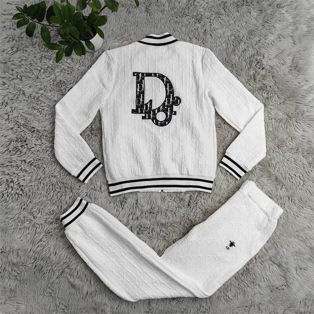 Embroidery Embossing Long Sleeve Fall Tracksuit Set