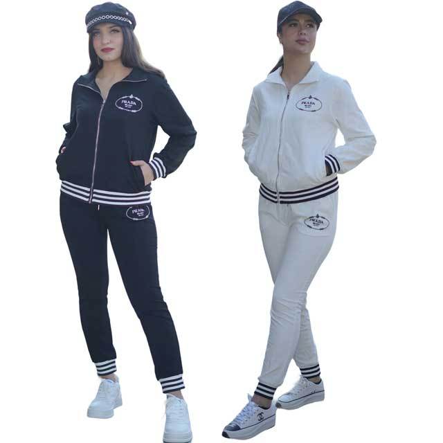 Embroidery Long Sleeve Casual Jogging Suit