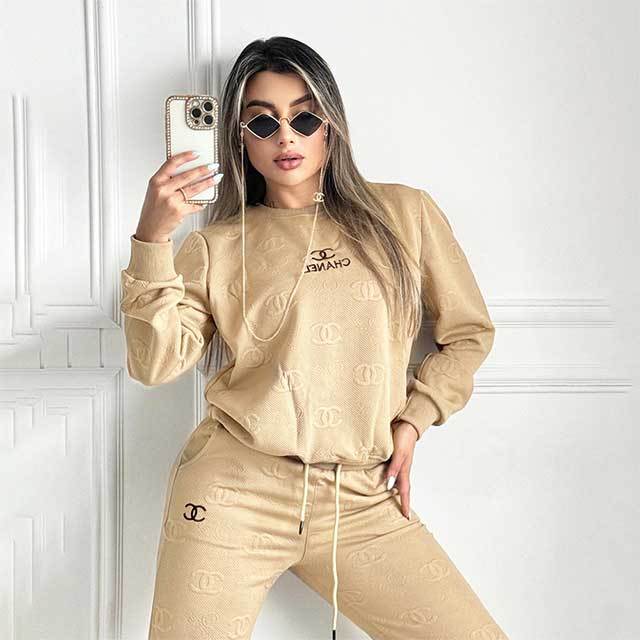 Elegant Luxury Fashion Jogging Pant Set