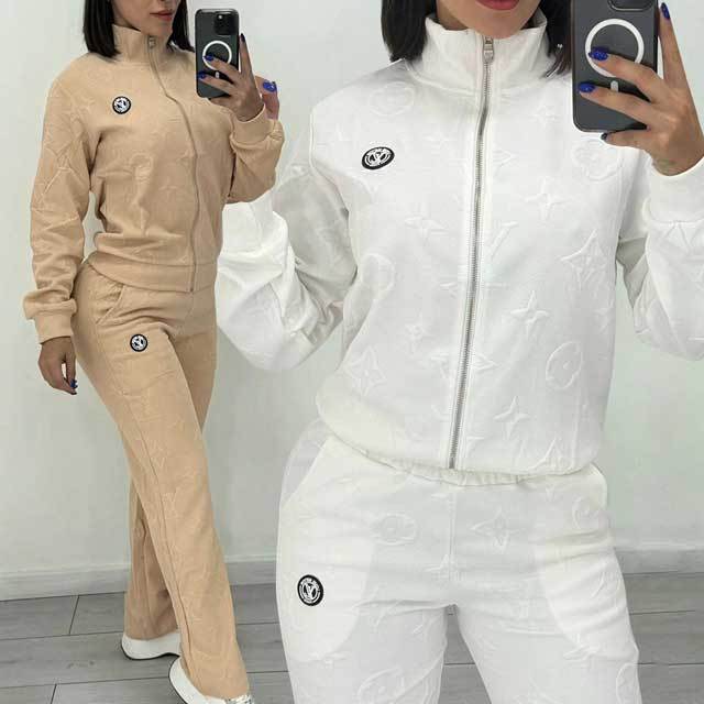 Embossing Fashion Fall Jogging Pant Set