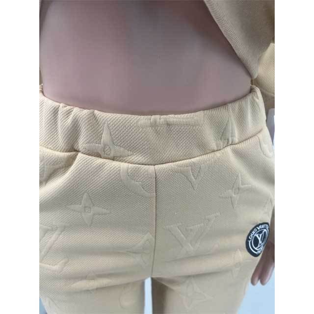 Embossing Fashion Fall Jogging Pant Set