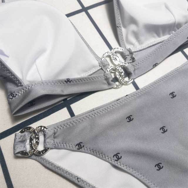 Metal Logo Sexy Bikini Set