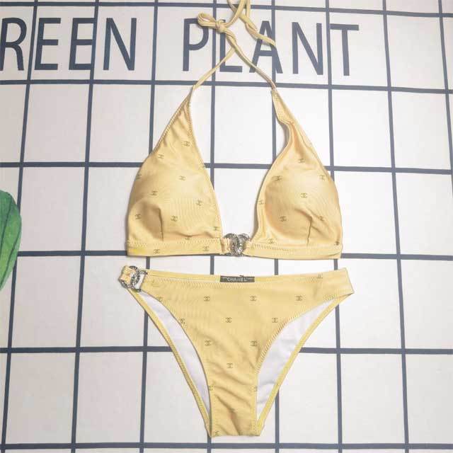 Metal Logo Sexy Bikini Set