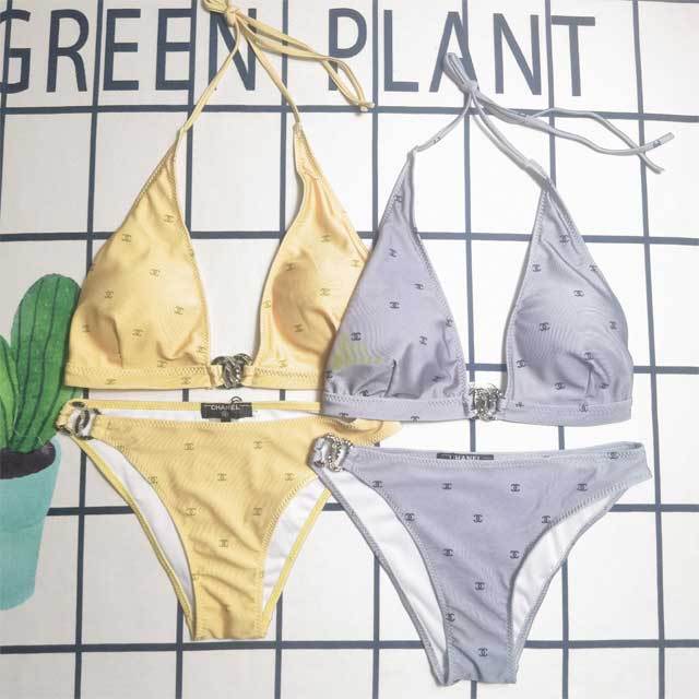 Metal Logo Sexy Bikini Set