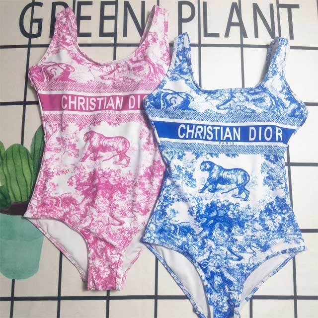 Printed Backless Sexy One Piece Swimsuit