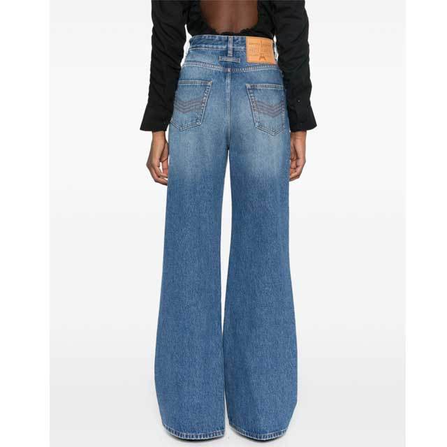 Button High Waist Boyfriend Jeans