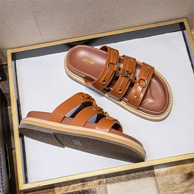 Rivet Platform Slippers