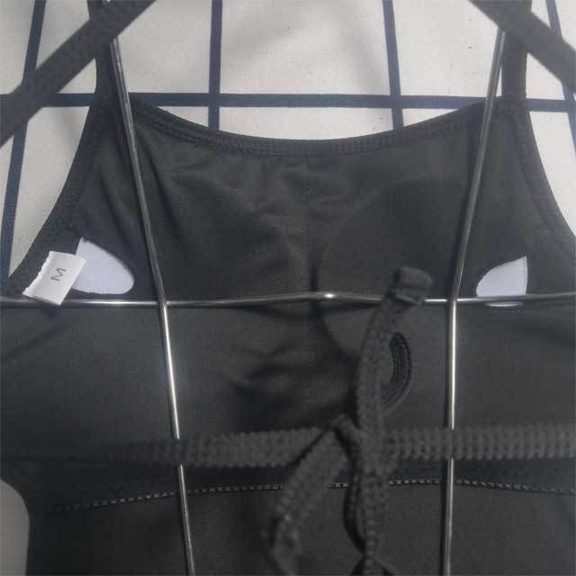Fashion Logo Strappy One Piece Swimsuit