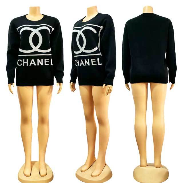 Fashion Long Sleeve Knit Sweater Top