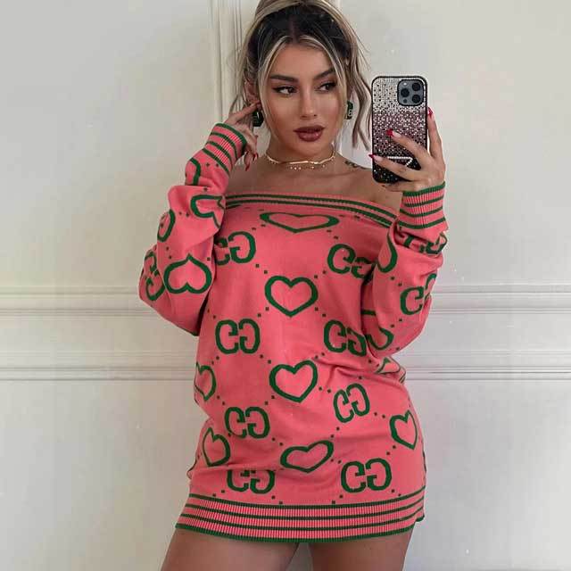 Off Shoulder Sweater Dress