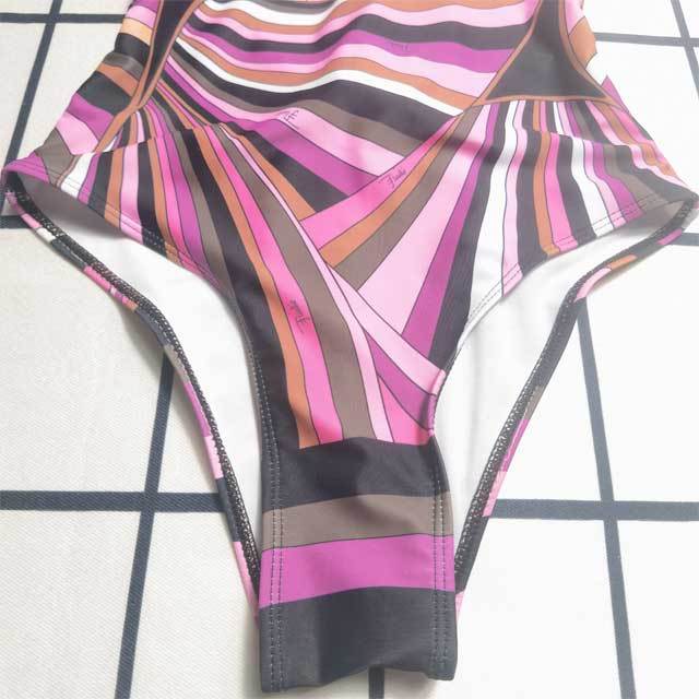 Printed Backless Sexy One Piece Swimsuit