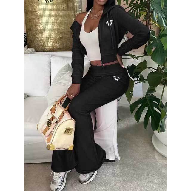 Zipper Casual Sweatsuit Set