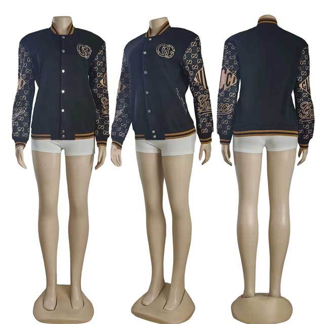 Embroidery Casual Baseball Jacket
