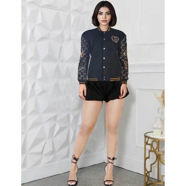 Embroidery Casual Baseball Jacket